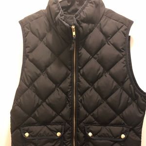 Black J.Crew Excursion Quilted Vest
